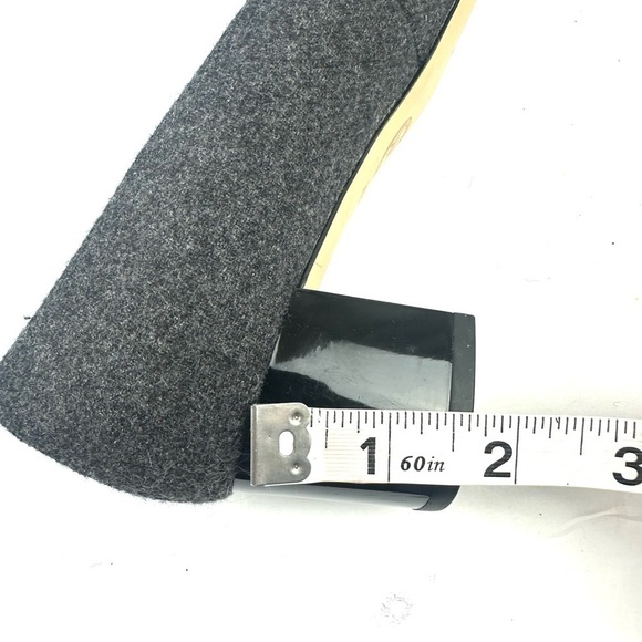Michael‎ Michael Kors Pauline Flex Mid Pump 6 Charcoal Felt Wool Heels Womens - Picture 10 of 10